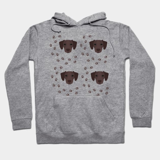 German Shorthaired Pointer Dog Breed Pattern Hoodie by Maful